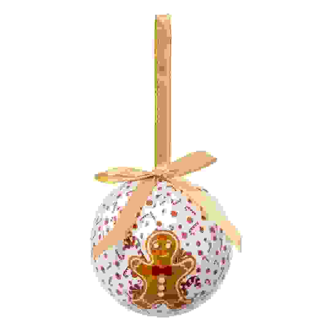 زينة ورقية مطبوعة كعكة الزنجبيل أتموسفيرا (أبيض، 7.5 سم)