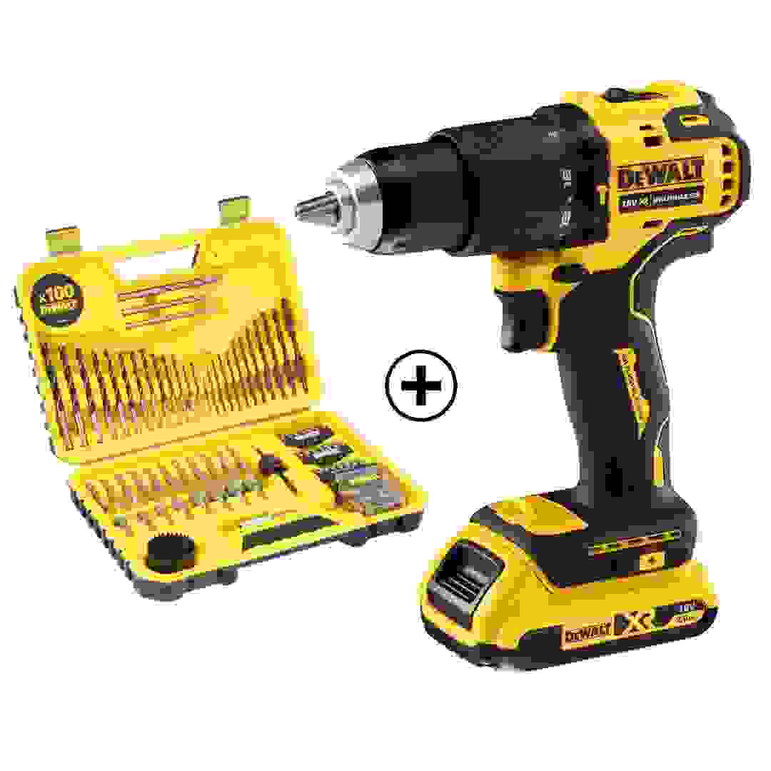 Dewalt Brushless Cordless Hammer Drill Driver with Batteries and Charger (18 V)