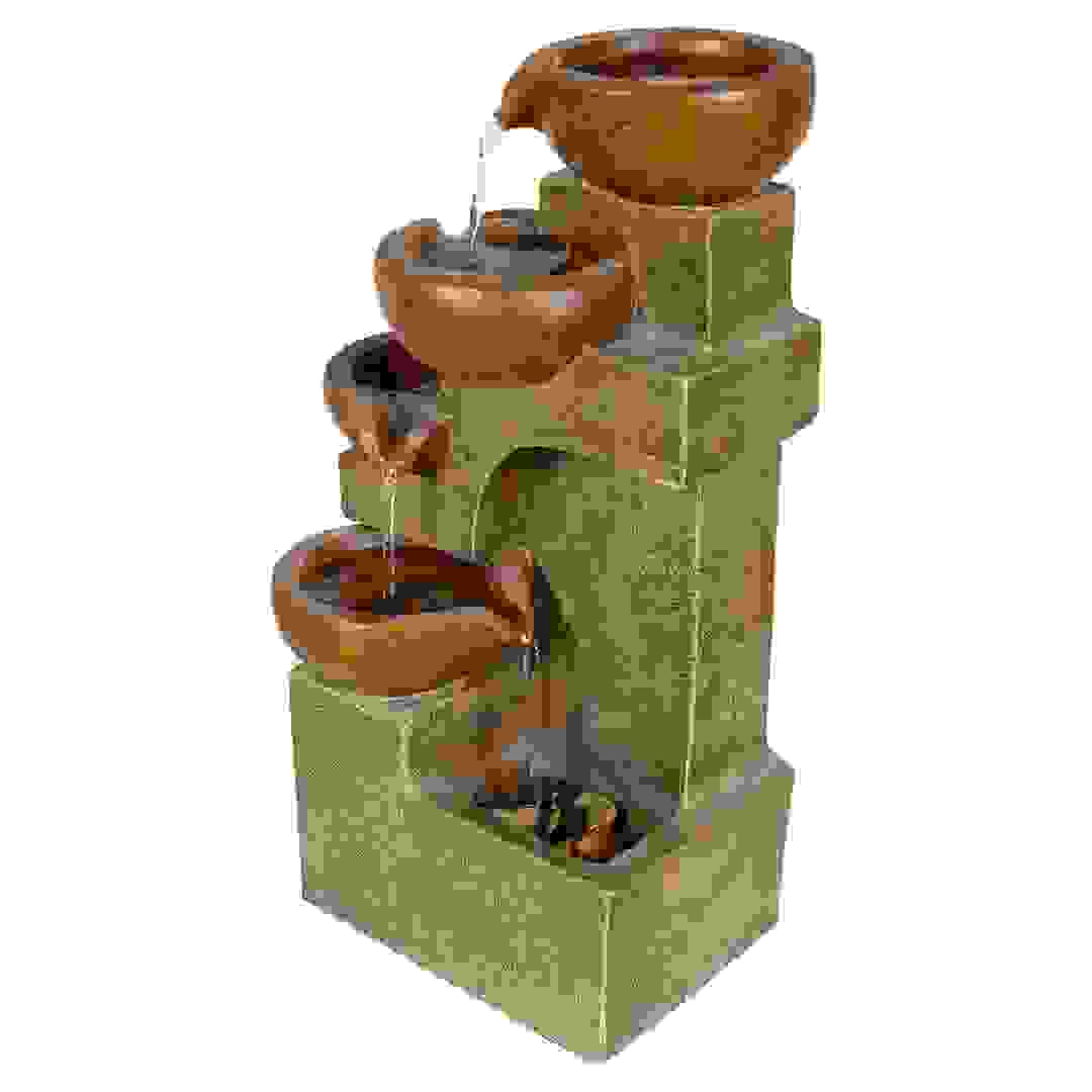 Alpine Tiering Pots Tabletop Fountain (22.86 x 17.78 x 40.64 cm)