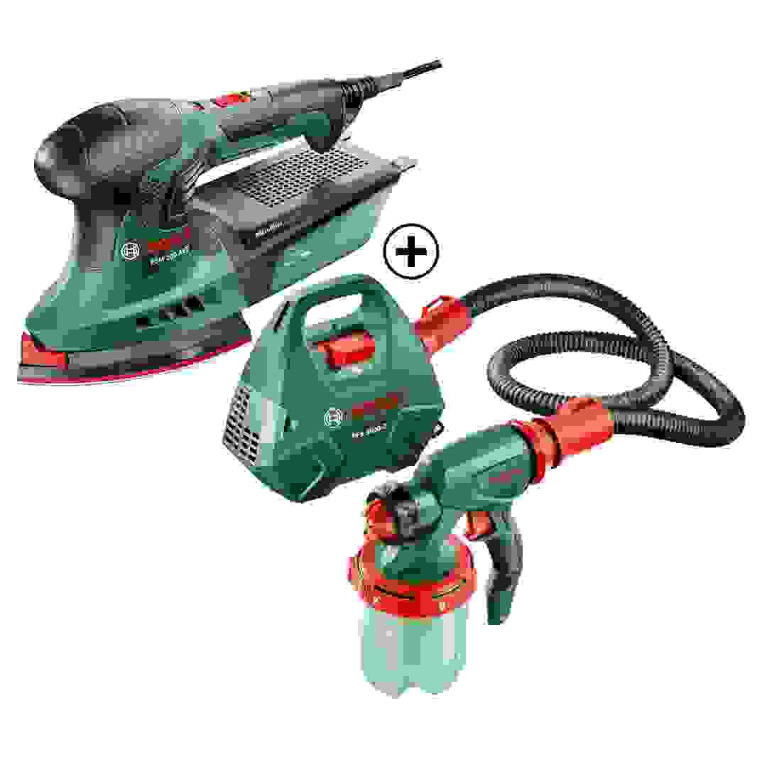 جهاز رش دهانات + ماكينة صنفرة بوش