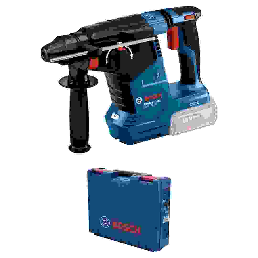 مثقاب مطرقي لاسلكي بوش مع قابض لقم واحد وشاحن GBH 187-Li (18 فولت)