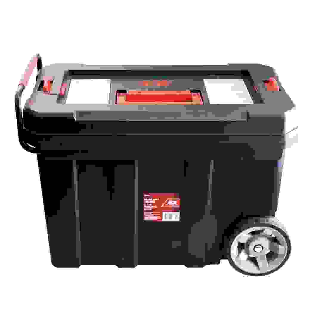 صندوق أدوات مفرد دوار بمقبض وعجلات إيس (59 × 29 × 42.5 سم)