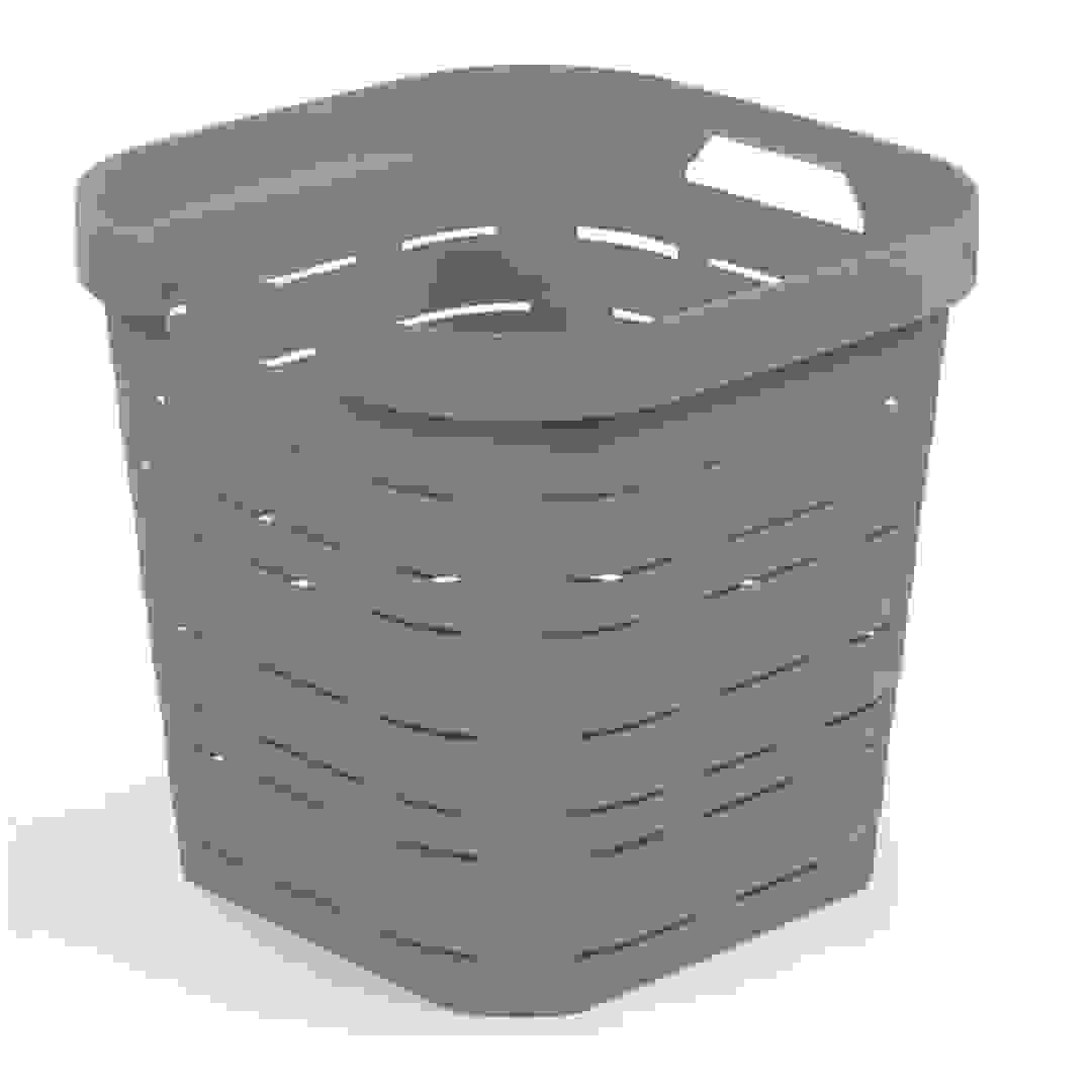 M-Home Signature Plastic Deep Basket L (29 x 29 x 28 cm, Assorted Colors)