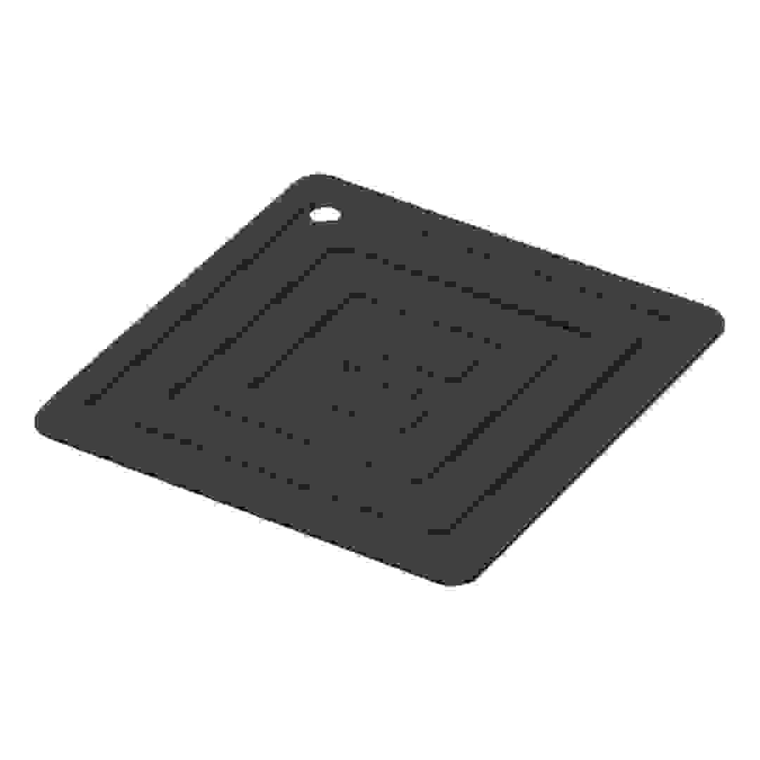 Lodge Silicone Square Pot Holder (6 inch, Black)