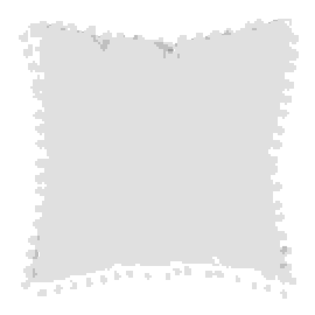 Atmosphera Pom-Pom Cushion (40 x 14 x 40 cm, Ivory)