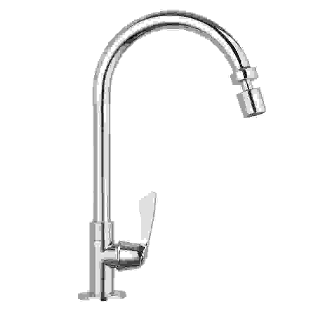 صنبور مطبخ يثبت على السطح بمقبض واحد كروم إيس