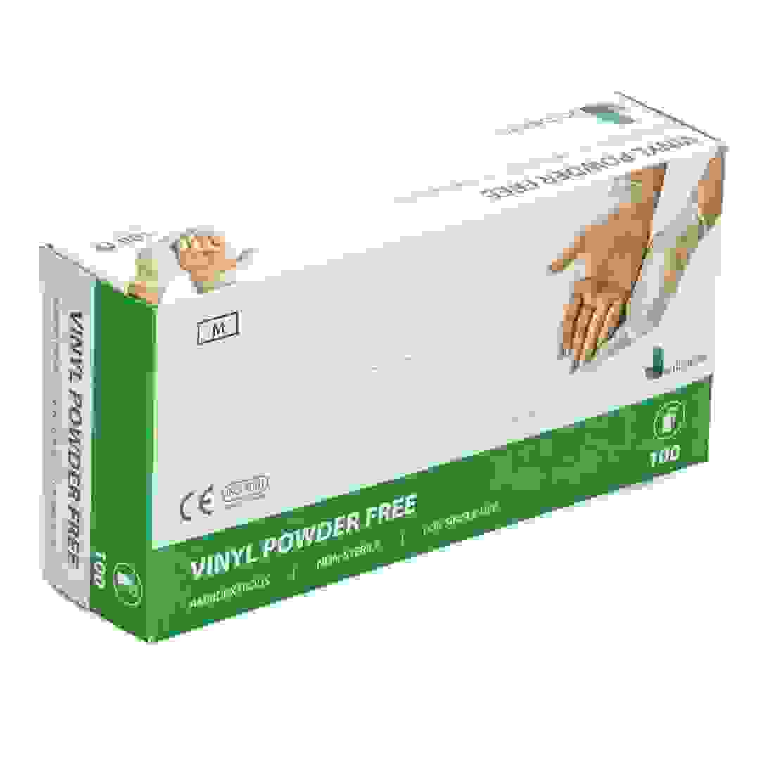 Ambiente Vinyl Gloves Clear (Medium, 100 Pc.)