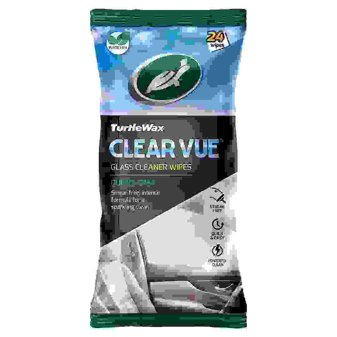 مناديل تيرتل واكس كلير ڤيو لتنظيف الزجاج (24 قطعة)