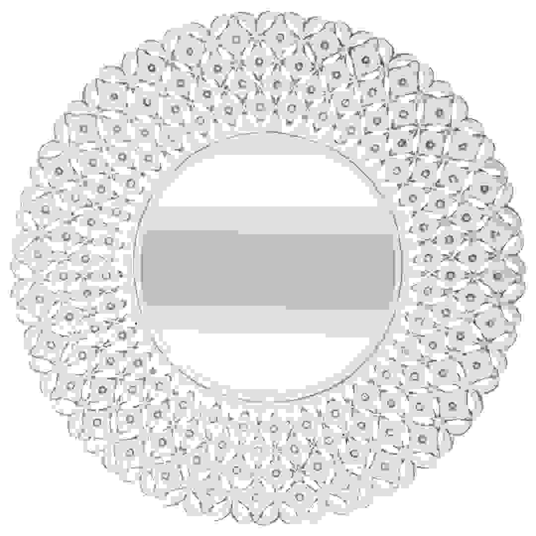 Atmosphera Fanny Carved Mirror (75 x 1.5 cm, White)