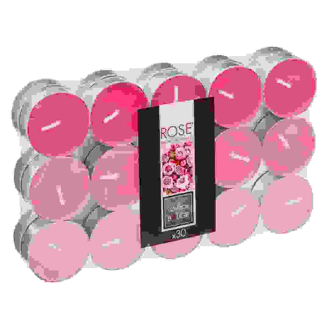 مجموعة شموع صغيرة معطرة أتموسفيرا نينا (30 قطعة، روز)