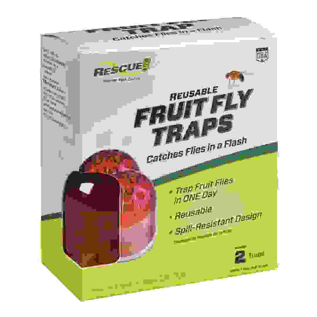 Rescue Reusable Fruit Fly Trap Pack (2 Pc.)