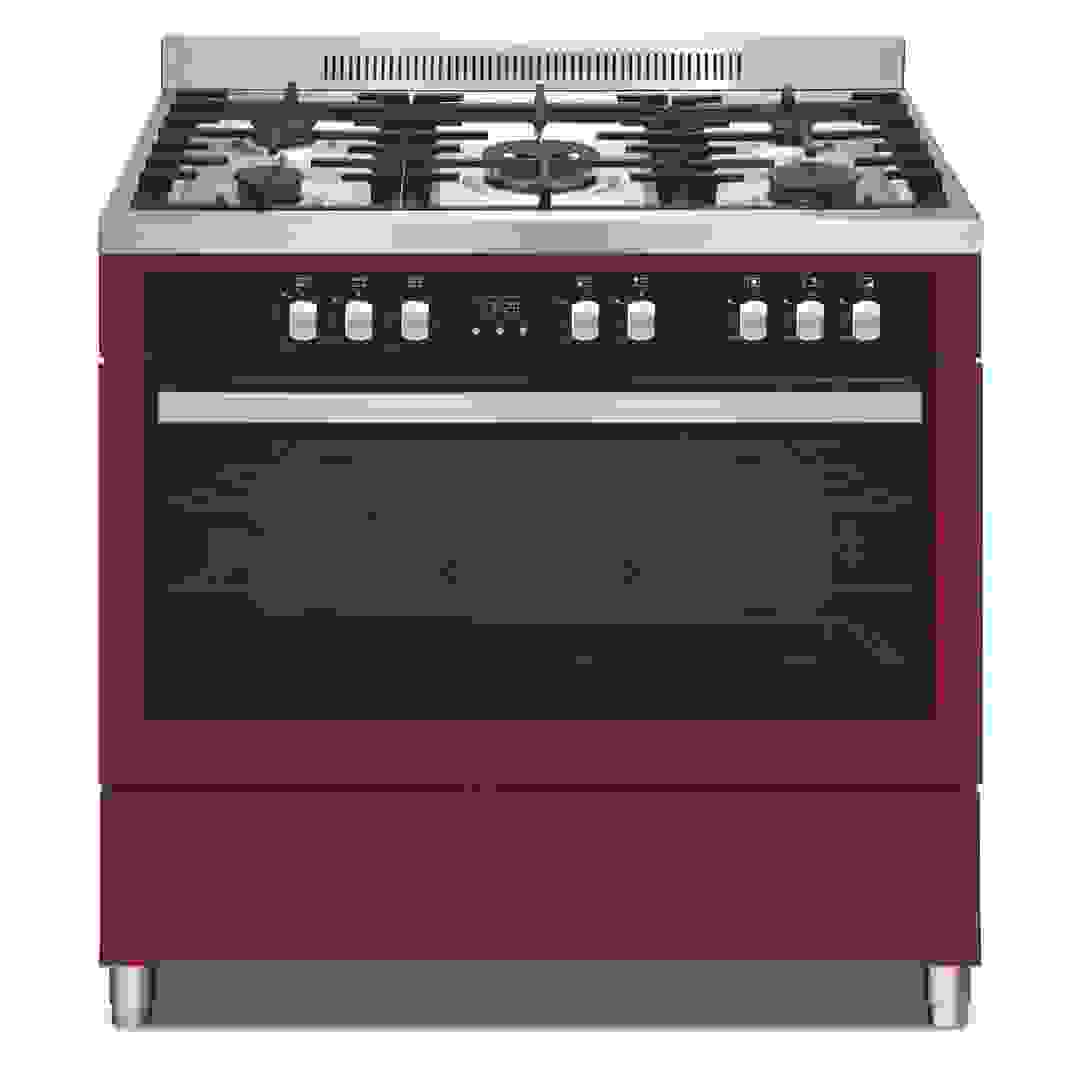 موقد غاز هوفر 5 شعلات HGC-S95G-R (قياس 90 × 60 × 85 سم)