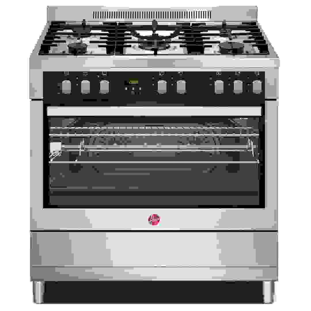 Hoover Freestanding 5 Burner Full Multi-Function Gas Cooker W/Oven, HMC-S95E-S (95.5 x 88 x 67.5 cm, 105 L)