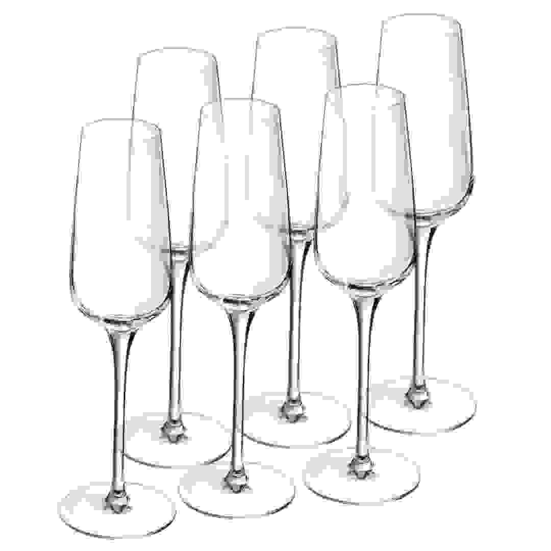 Chef & Sommelier Sublime Flute Glass Set (210 ml, 6 Pc.)