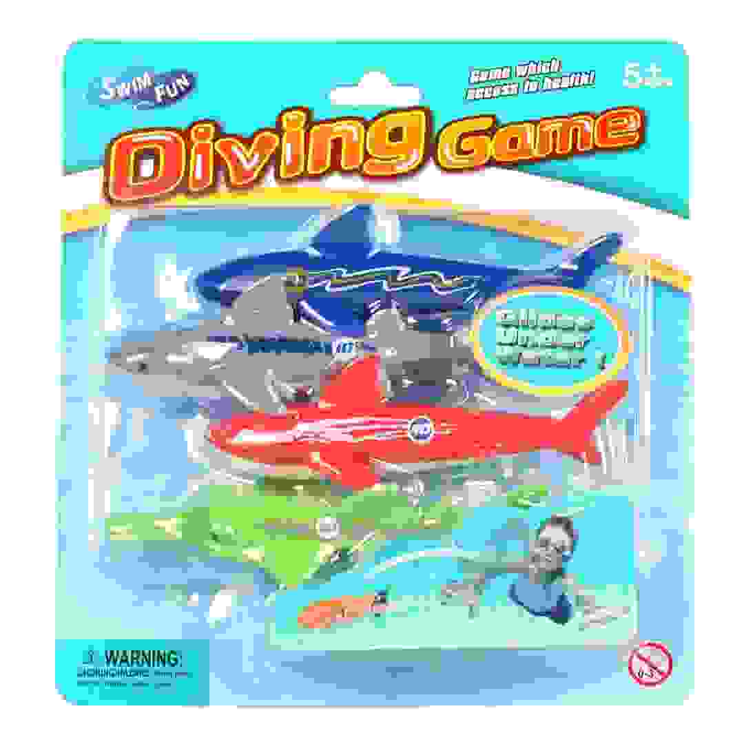 Swim Fun Diving Game Shark Variety Pool Toy (4 Pc.)