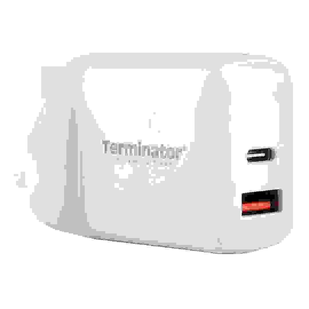 Terminator USB Wall Charger (38 W, White)