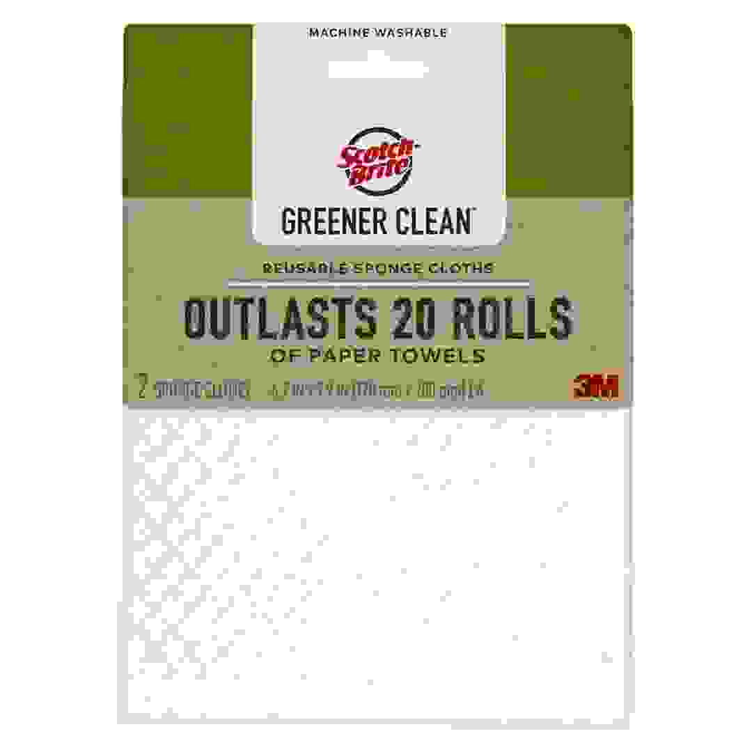 فوطة إسفنجية قابلة لإعادة الاستخدام سكوتش برايت جرينر كلين (قطعتان)