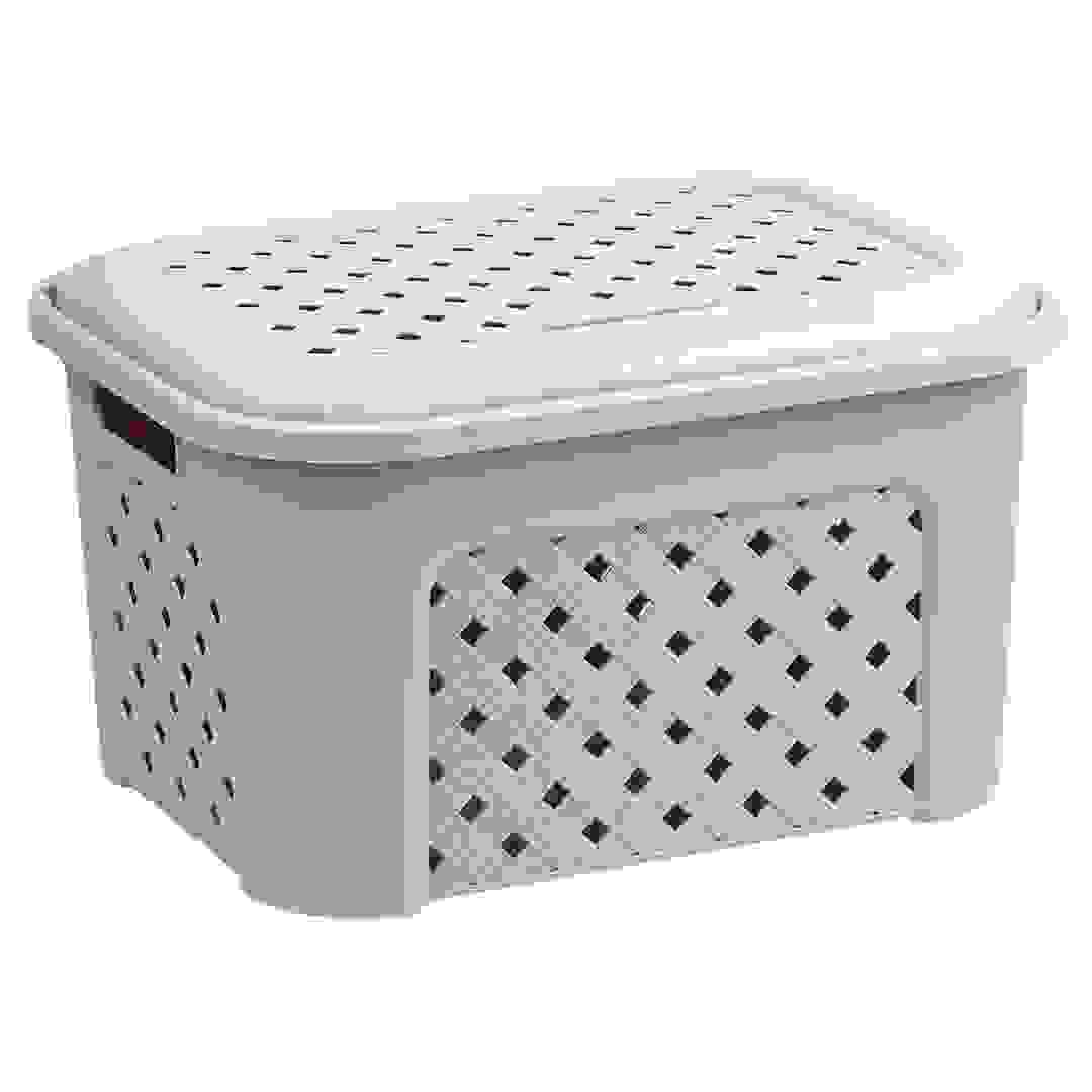 Laundry Hamper W/Woven Pattern (23 L)