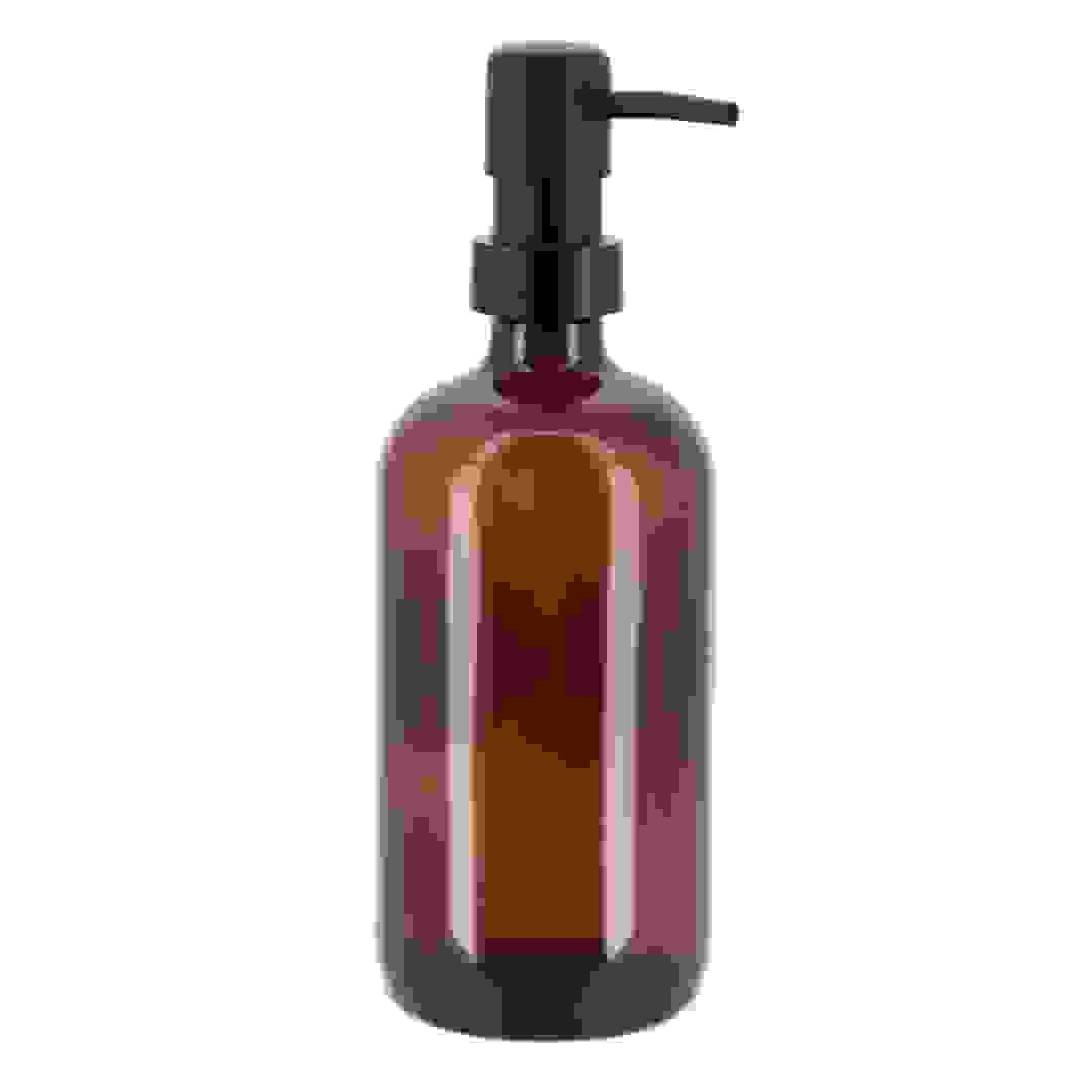 موزع صابون دائري زجاج تندانس (كهرماني، 500 مل)