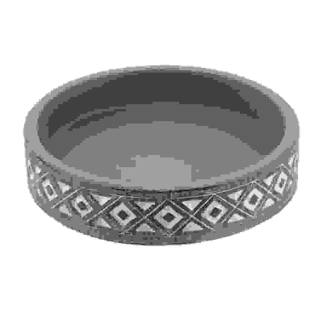 Tendance Cement Soap Dish (Gray, 10 x 10 x 2 cm)
