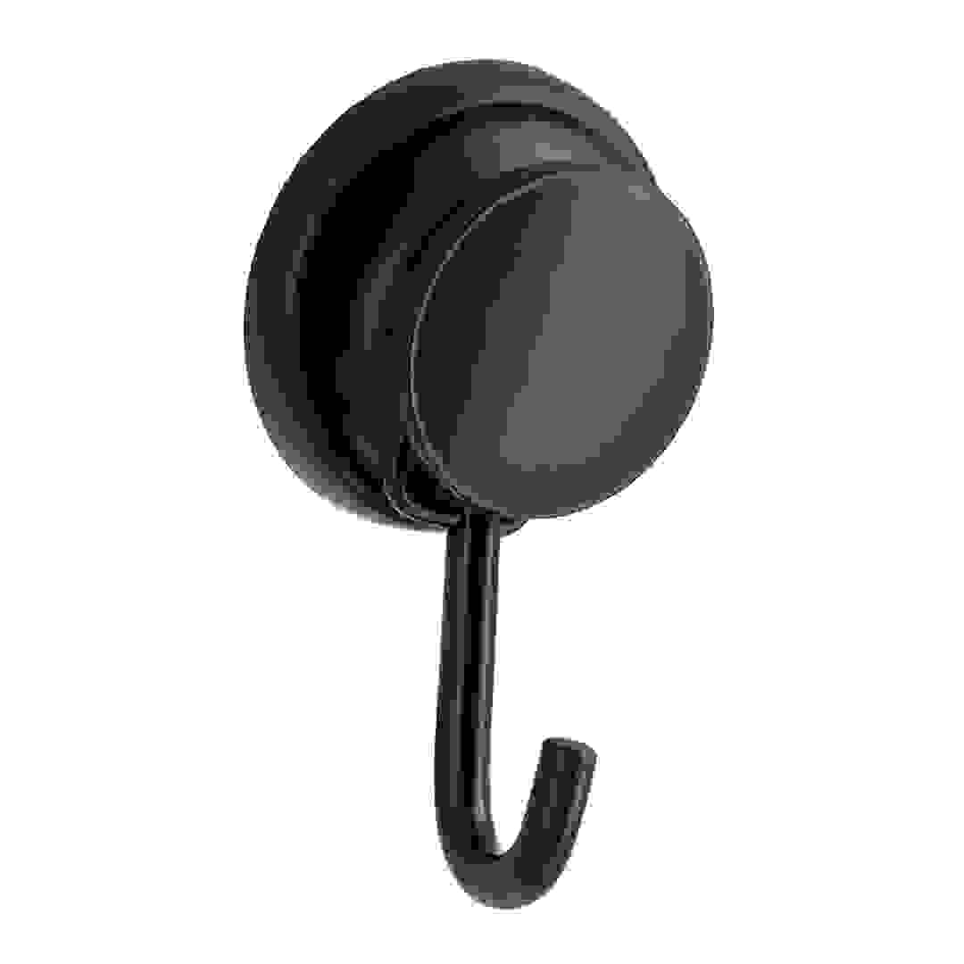 Tendance Aluminum Hook on Suction Cup (Black, 7.2 x 5.5 x 12 cm)