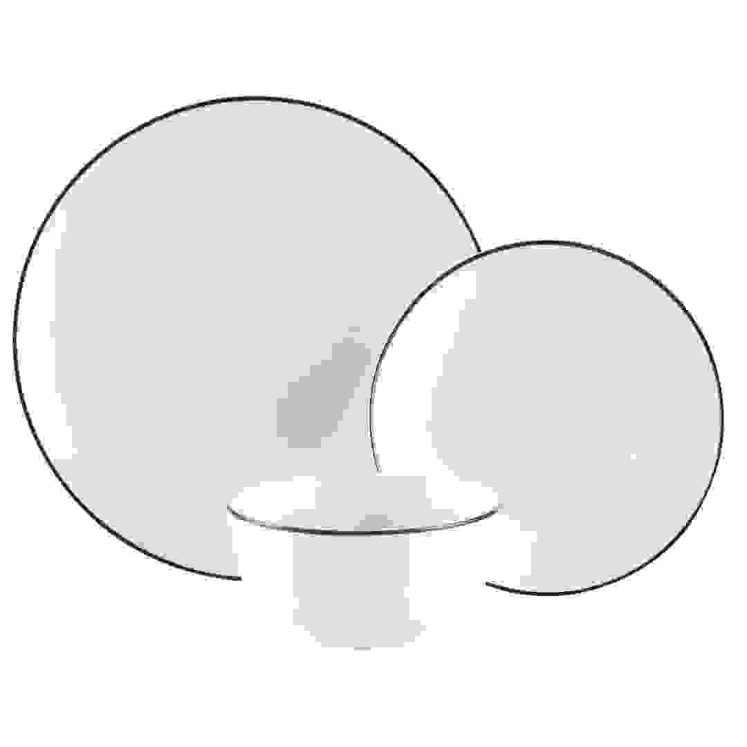 Zoe Porcelain Dinner Set (12 Pc, White)