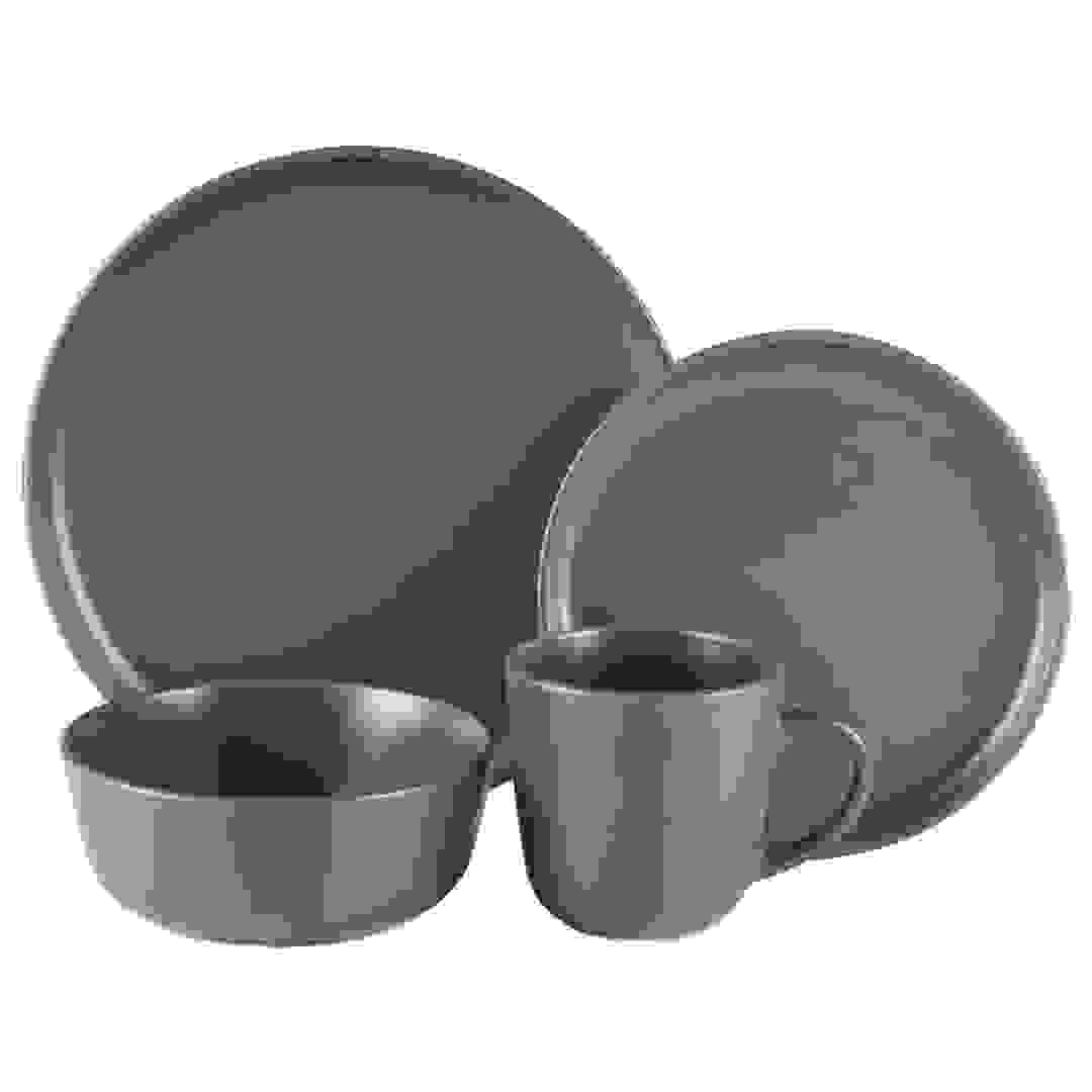 Lana Stoneware Dinner Set (16 Pc, Grey)