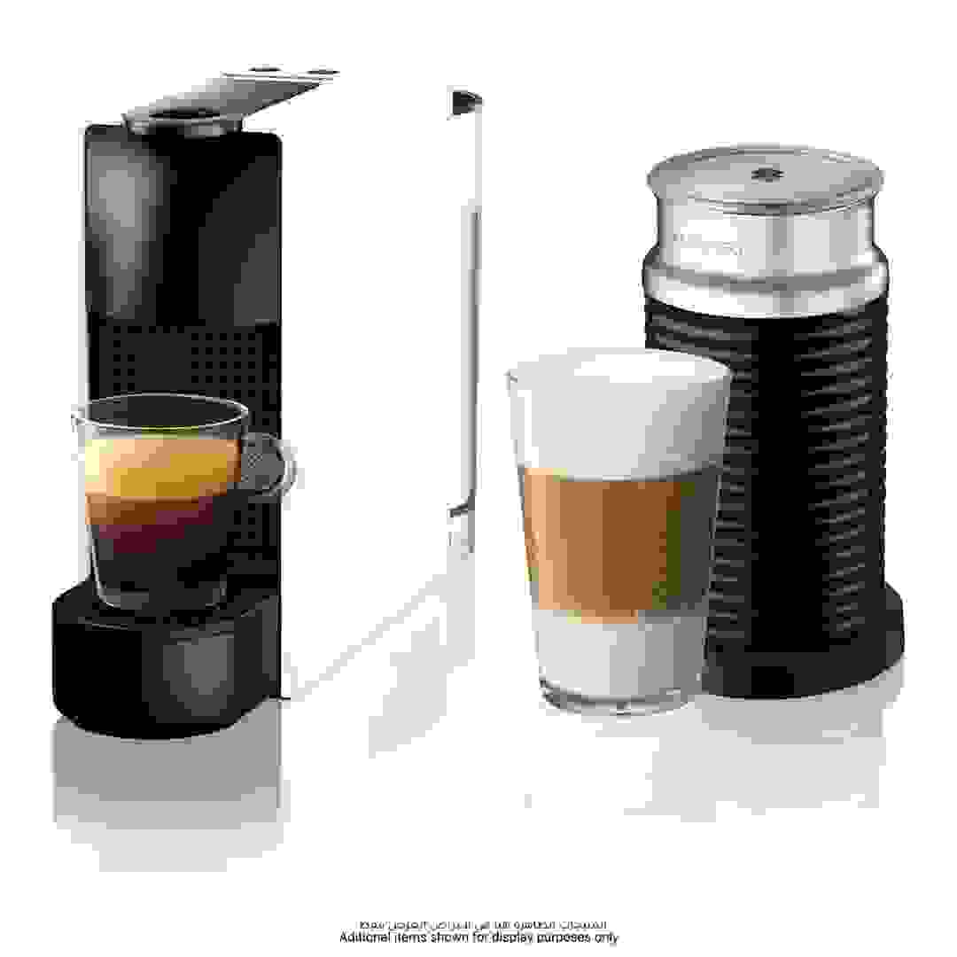 Nespresso Essenza Mini Coffee Machine + Aeroccino 3 Milk Frother, C30-WH-3694-BK (600 ml, 1260 W)