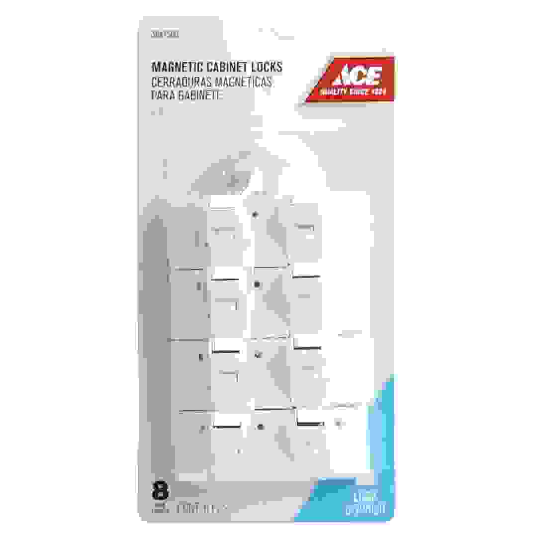 ACE Magnetic Cabinet/Drawer Lock Pack + 1 Key (8 Pc.)