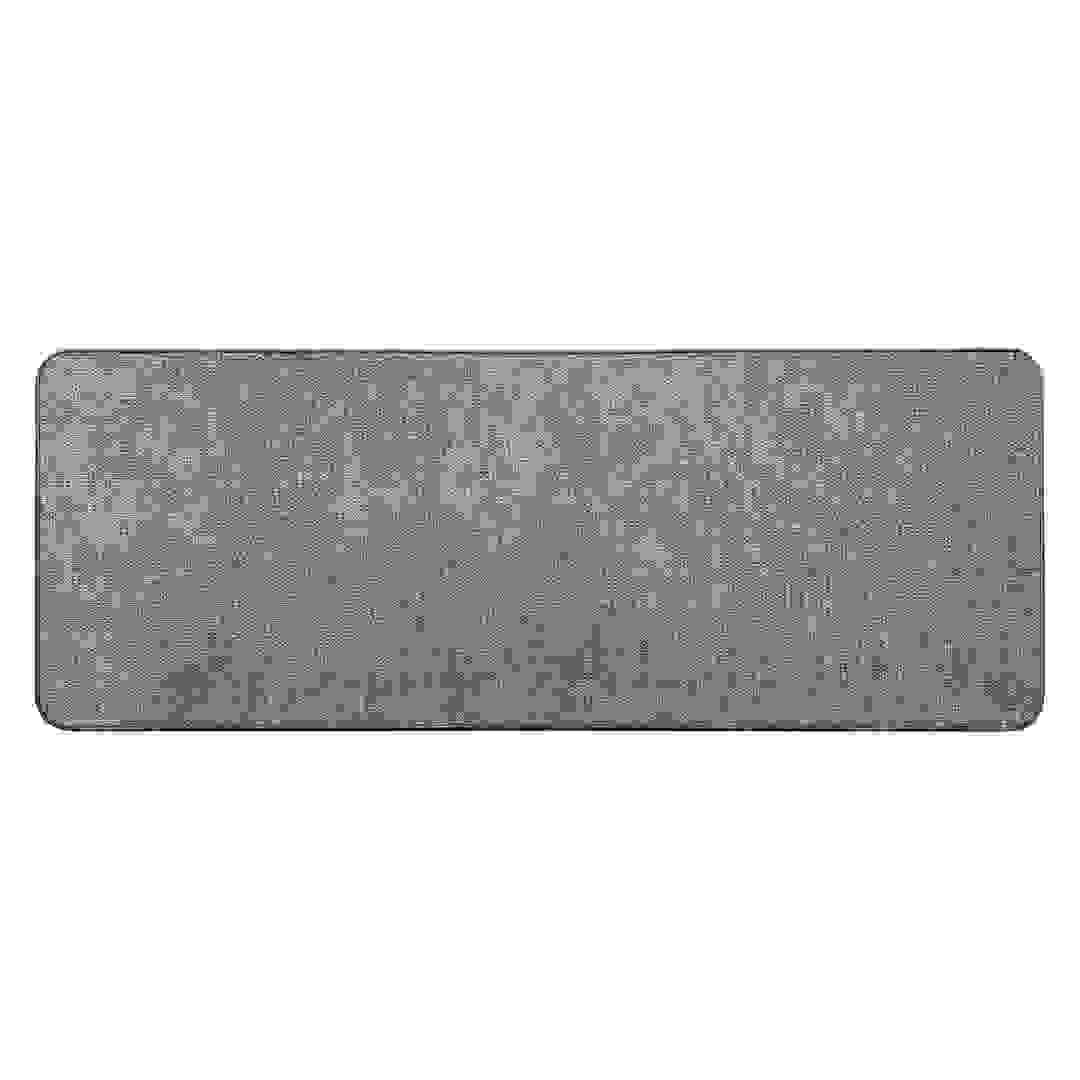 Luance Velvet Polyester Kitchen Mat Hexagone (120 x 45 cm, Light Grey)