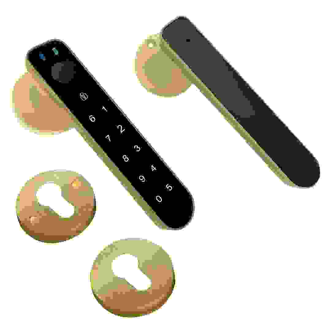 قفل SB ذكي بمقبض إيس (28.5 × 18.3 × 10.5 سم، ذهبي)