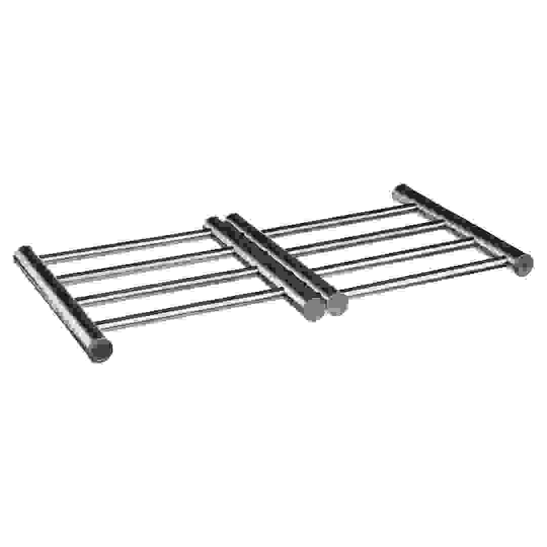 5Five Extendable Stainless Steel Pot Stand (L. 22.5 x D. 20 x H. 2 cm)