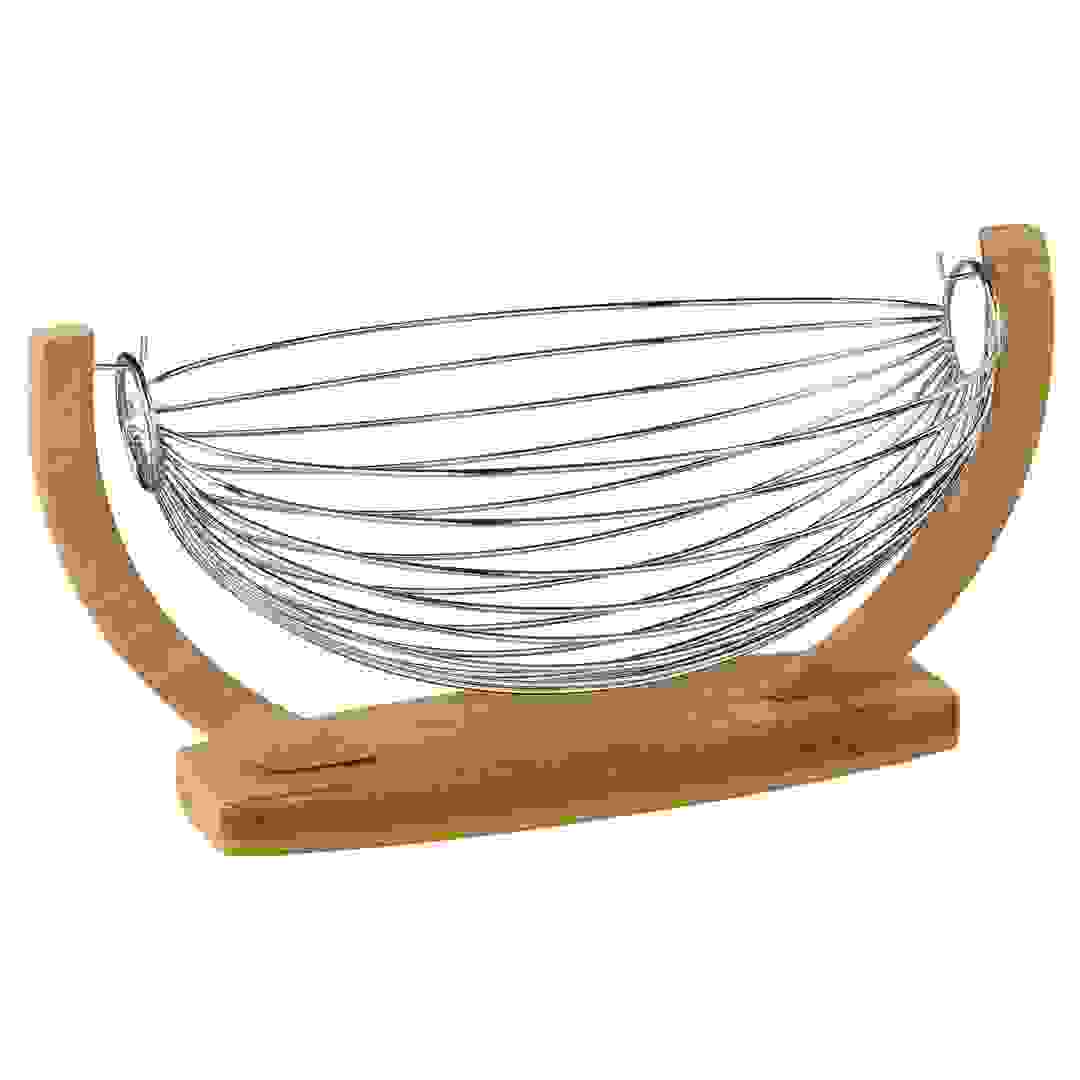 5Five Scales Fruit Basket (Beige, L. 37 x D. 20.5 x H. 18 cm)