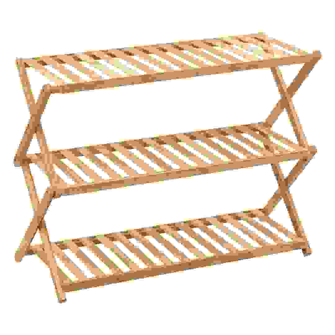 5Five Bamboo Foldable Shoe Rack (9 Pairs)