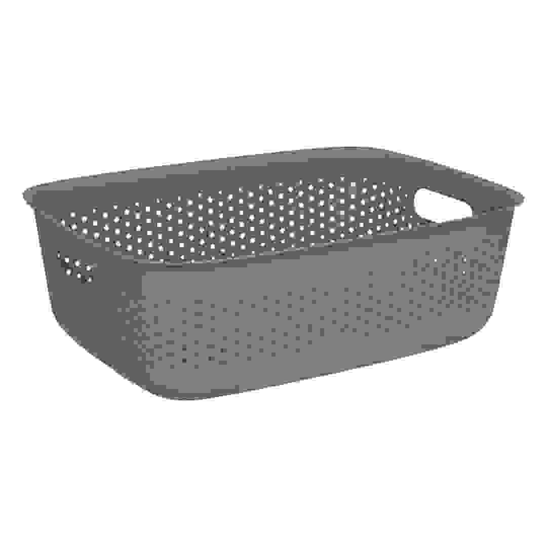 5Five Laundry Basket (Grey, 10 L)