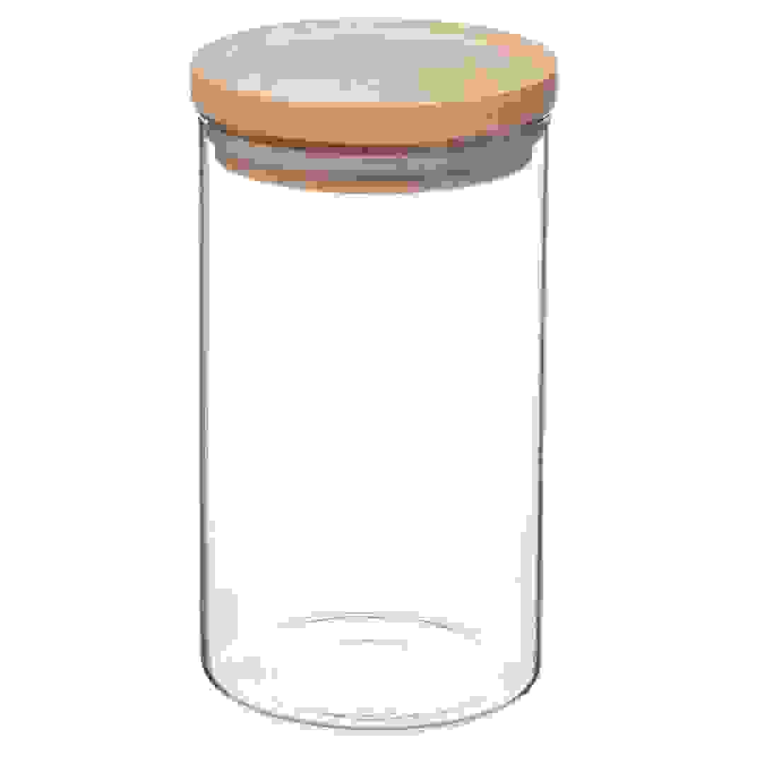 5Five Hermet Glass & Wood Jar (1 L)