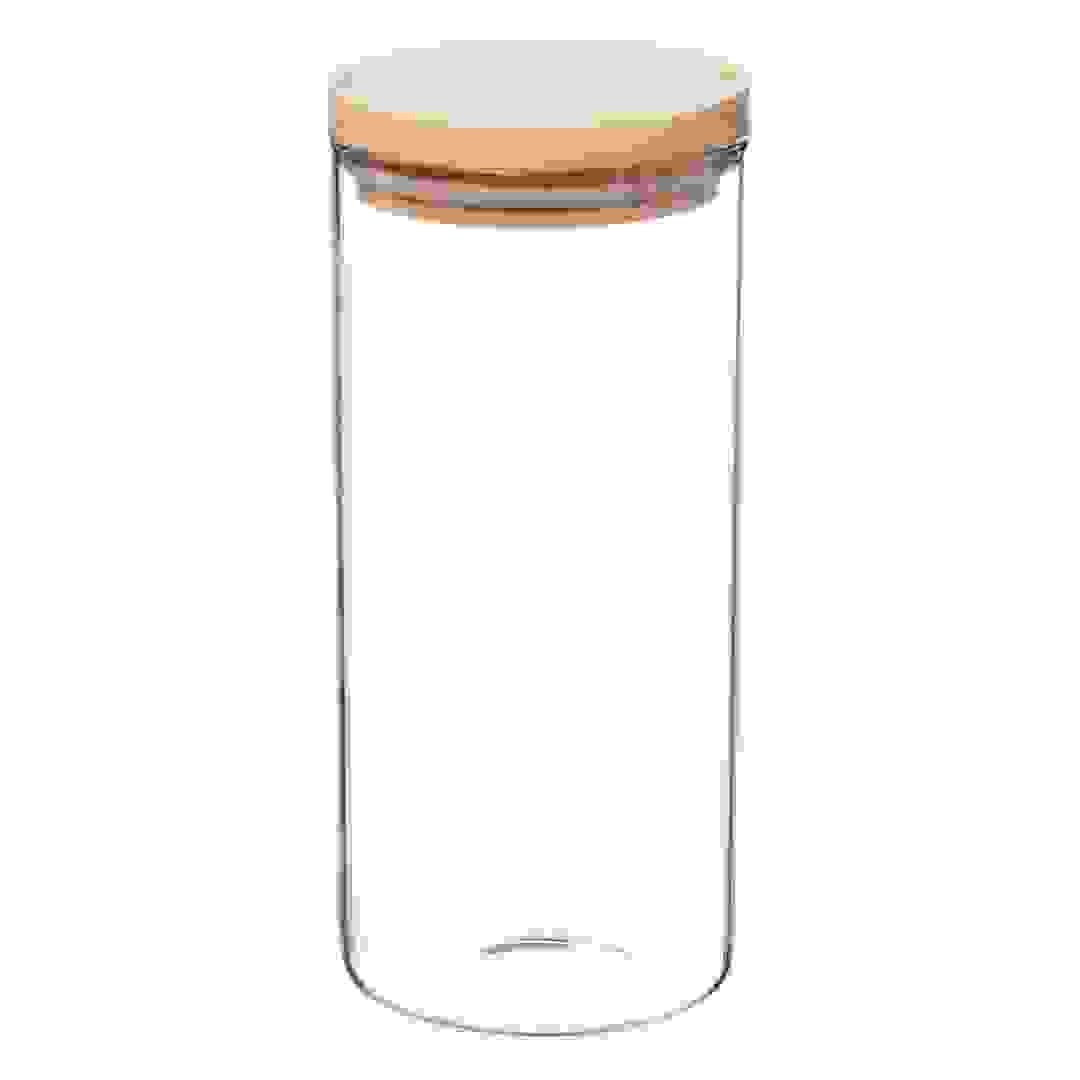 5Five Hermet Glass & Wood Jar (1.3 L)