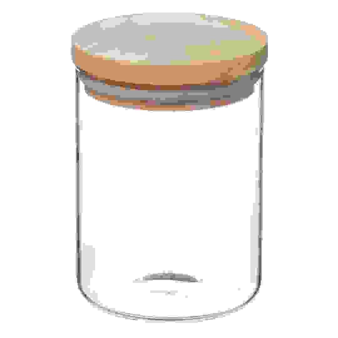 5Five Hermet Glass & Wood Jar (0.6 L)