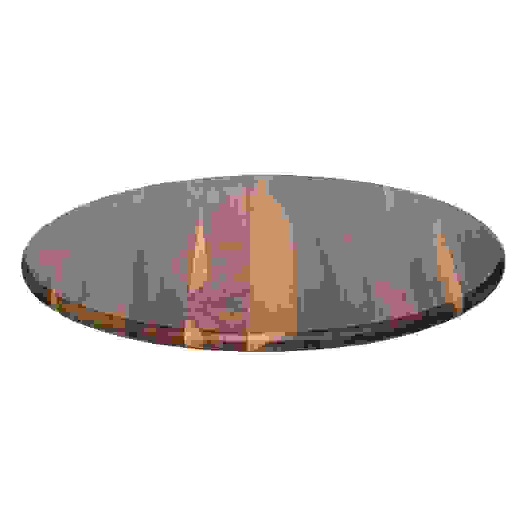 صينية دوارة أكاسيا إس جي (بني، قطر 50 سم)