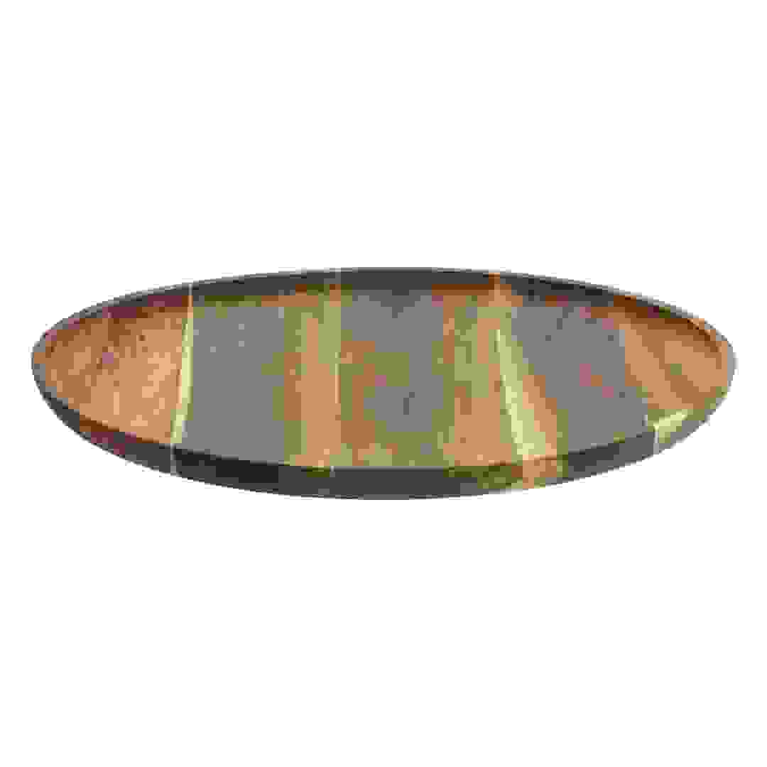 طبق تقديم خشب أكاسيا إس جي (قطر 38 سم)