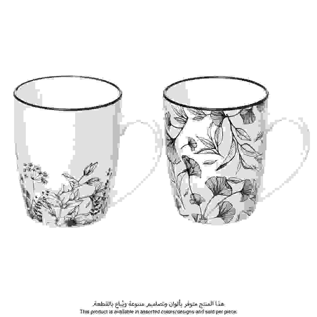 SG Mug Floral Pattern (Assorted Colors, 12 x 10 x 8.5 cm, 340 ml)