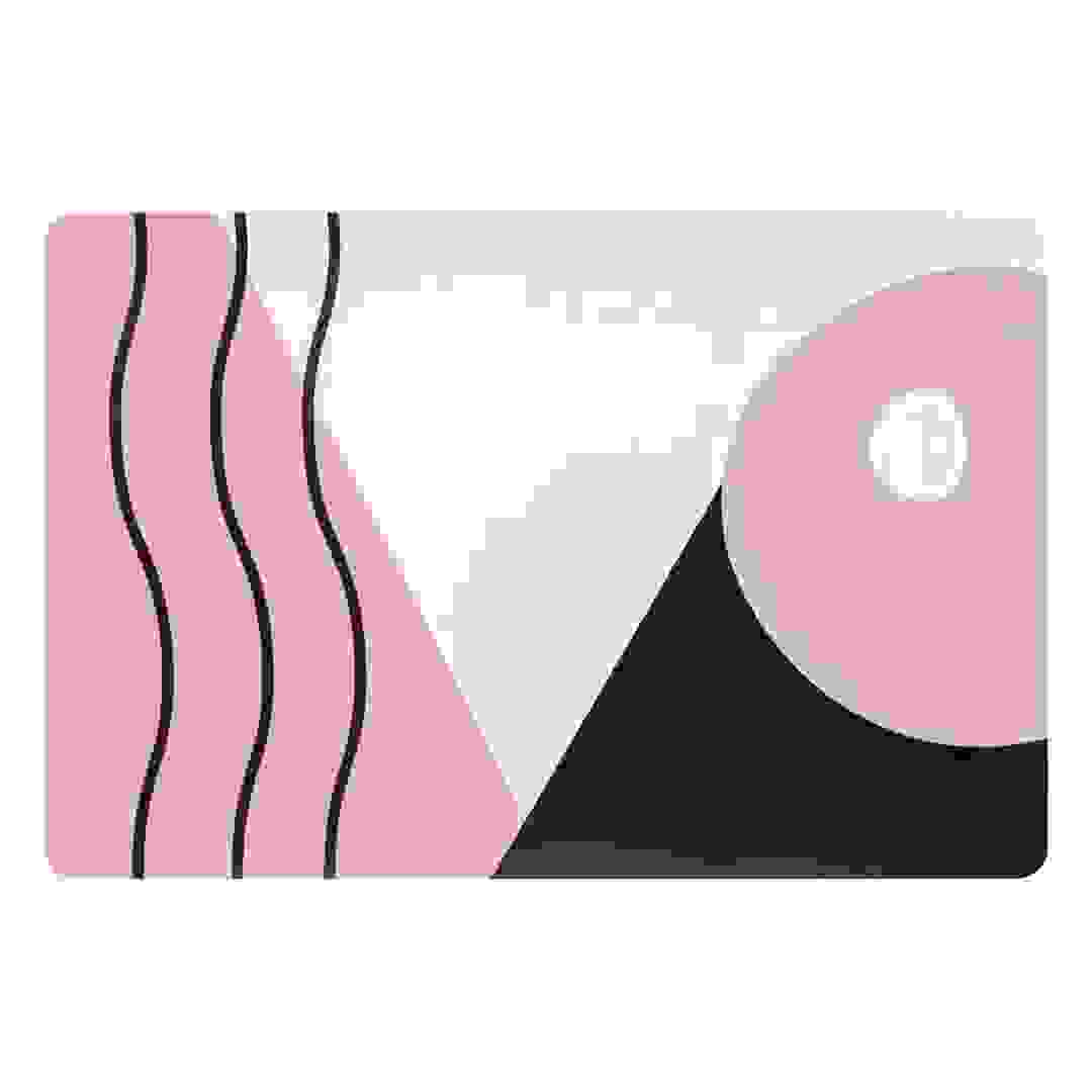 Atmosphera Vinyl Bliss Pattern Placemat (Light Pink, 45 x 30 x 0.25 cm)