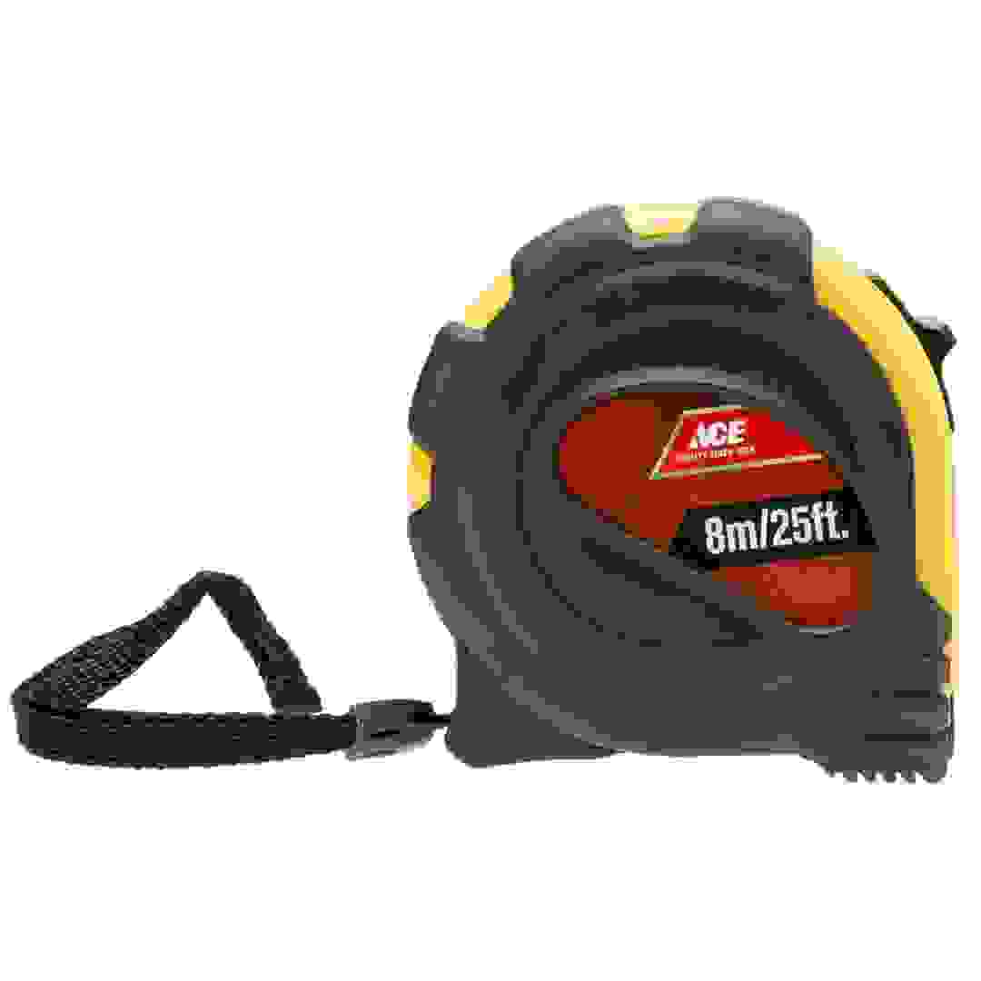 Ace Tape Measure (8 m x 25 mm, Black & Yellow)