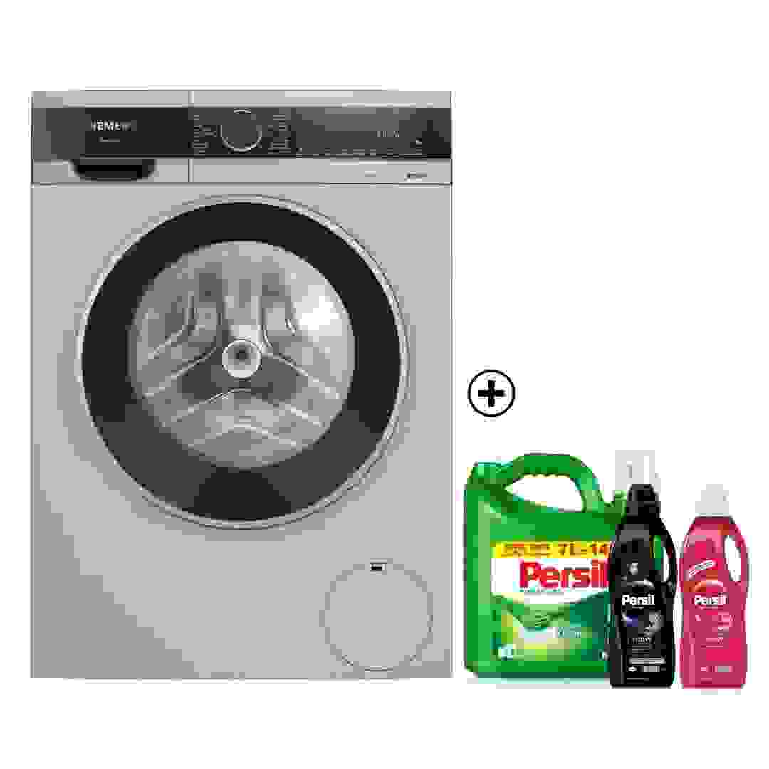 Siemens iQ300 Freestanding 10 Kg Front Load Washing Machine, WG54A20XGC (Silver Inox, 1200 RPM)