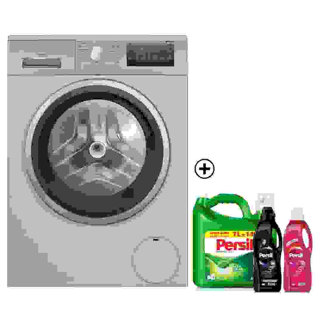 Siemens iQ300 Freestanding 8 Kg Front Load Washing Machine, WM14U28XGC (Silver Inox, 1400 RPM)