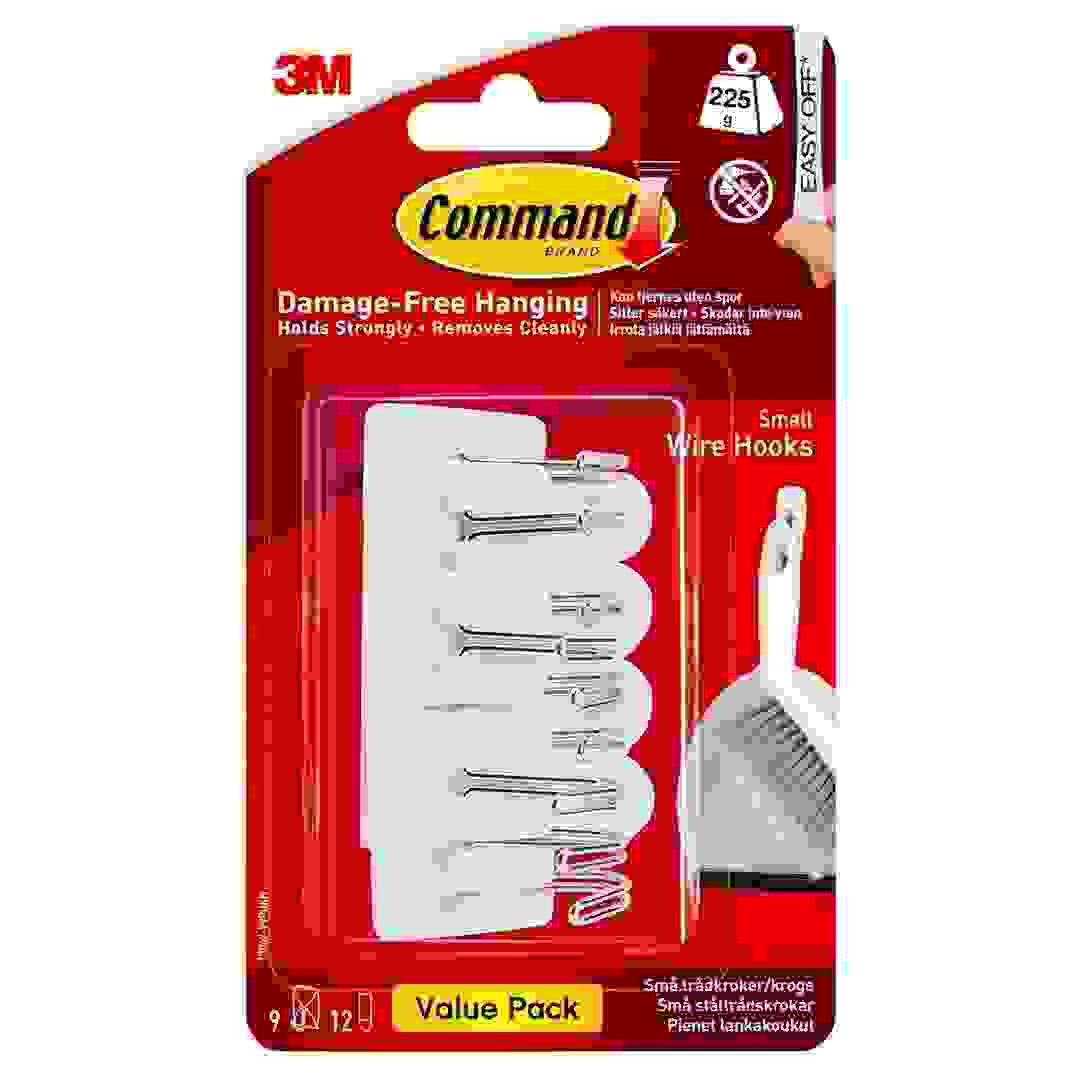 3M Command Small Wire Hooks Value Pack (Up to 225 g)