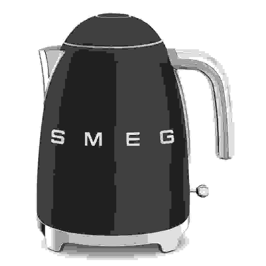 SMEG 50's Style Retro Style Kettle, KLF03BLMUK (Black, 1.7 L, 3000 W)
