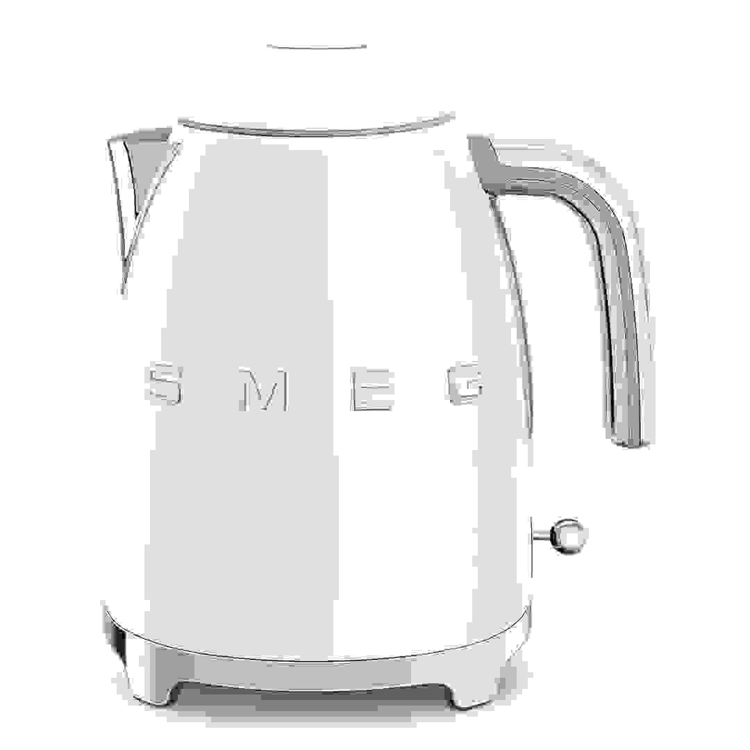 SMEG 50's Style Retro Style Cordless Electric Kettle, KLF03WHMUK (Matte White, 1.7 L, 3000 W)