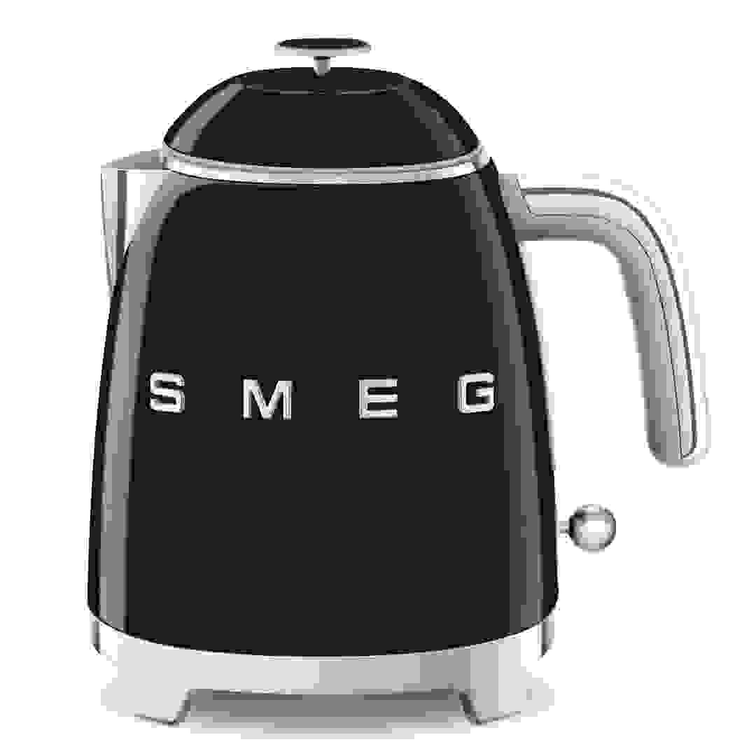 SMEG 50's Style Retro Kettle, KLF05BLUK (0.8 L, Glossy Black, 1400 W)