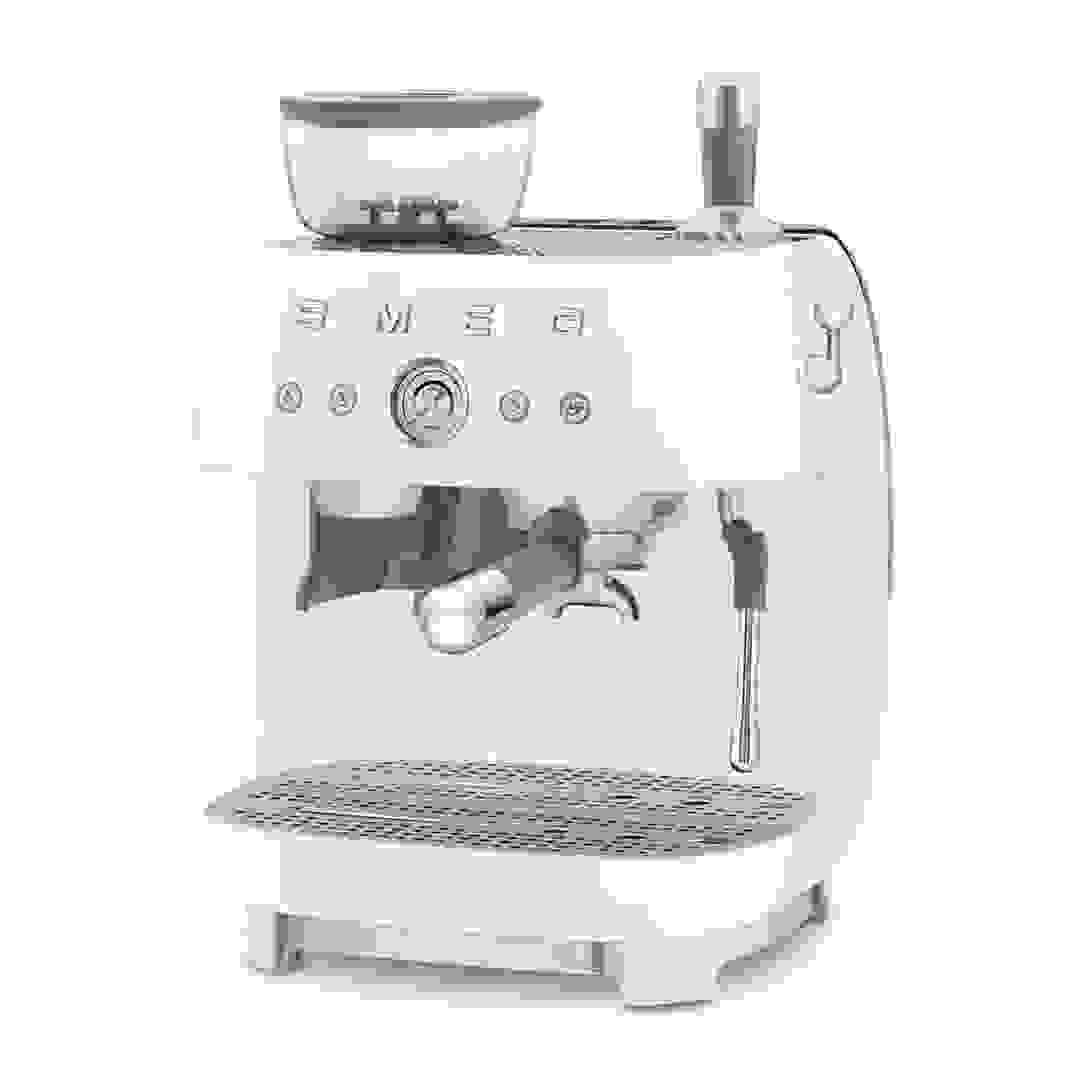 SMEG Retro 50’s Style Espresso Coffee Machine, EGF03CRUK (Cream, 1650 W, 2.4 L)